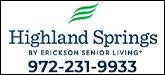 Highland Springs Senior Living Community Sponsorship Banner